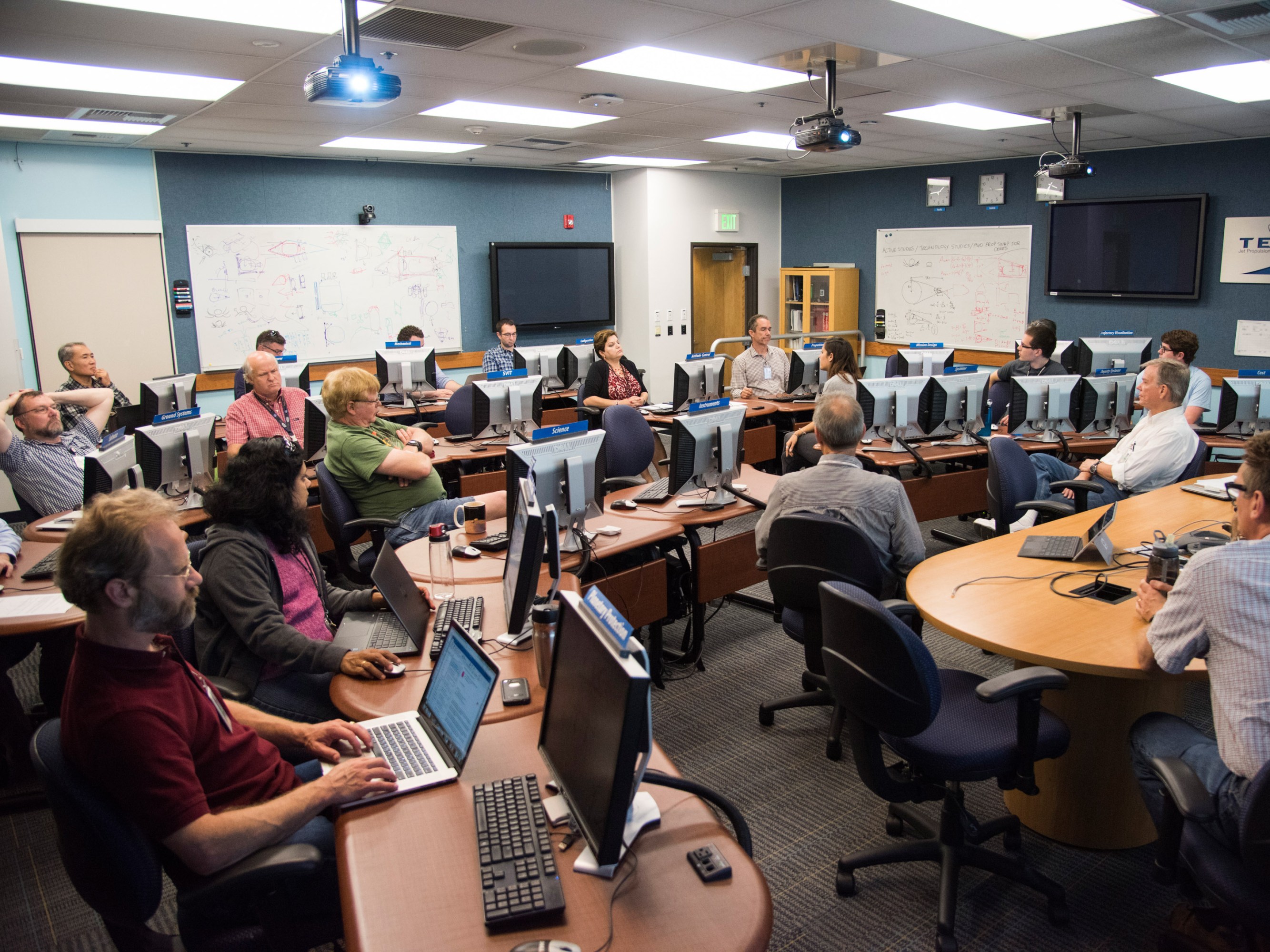 group assembled at a Team-X meeting